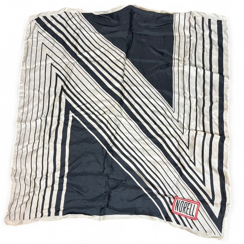Vintage Norell 100% Silk Made In Japan Scarf